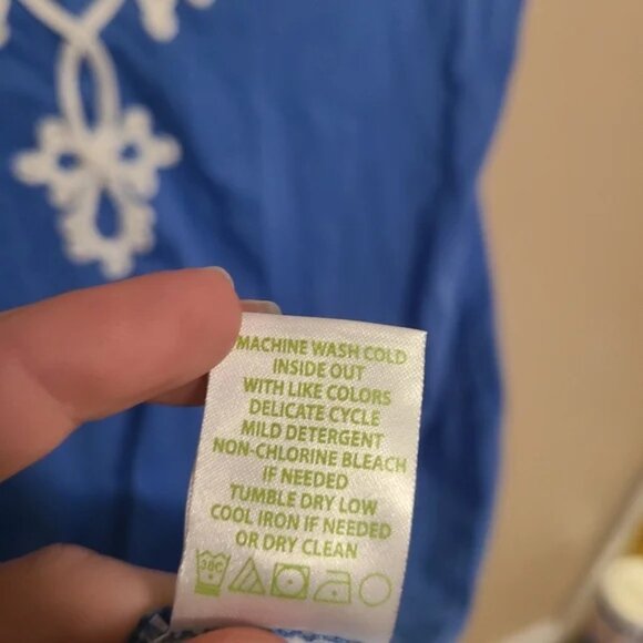 🌸Lilly Pulitzer🌸 EUC Brewster T-Shirt Dress in Bay Blue Size S - Picture 5 of 8